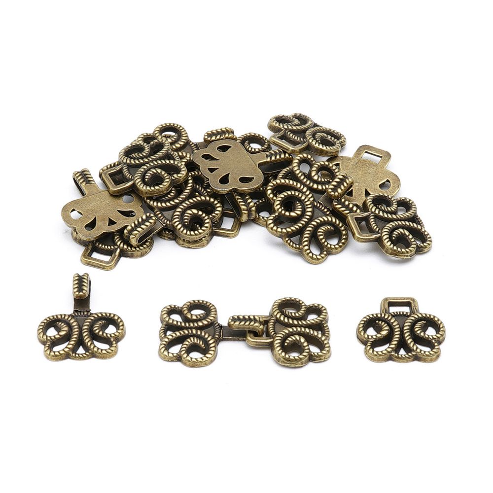 Крючки пришивные декоративные 25х14 мм, ob, 10 шт