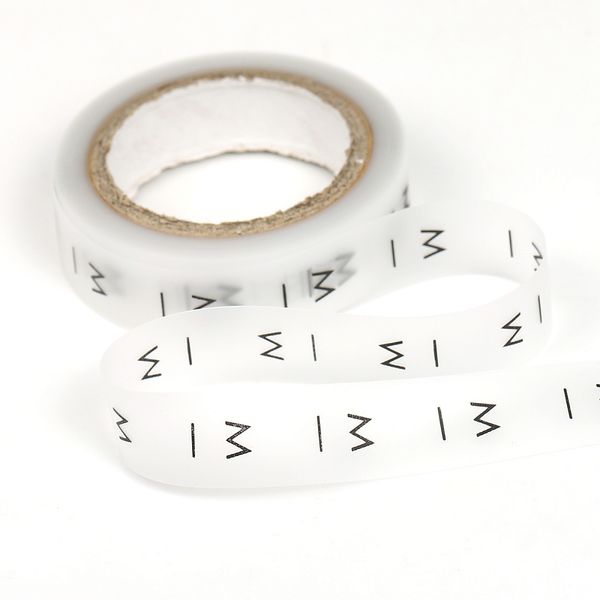 Этикетка-размерник силикон, размер M, прозрачный, 15х20 мм, 300 шт