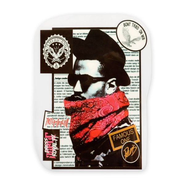 Термотрансфер M №03, 1 шт, M-315 мужчина в шарфе 14.7х20.5 см, Gamma 