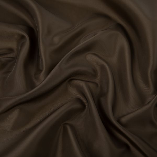 Ткань подкладочная (таффета) 180Т, 57 г/м², 500х152 см, 495 т.коричневый, Gamma 180Т