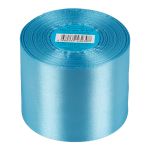 Лента атласная 1-сторонняя 75.0 мм / 33±2 метра, №073 бл.синий, в термоплёнке, Gamma