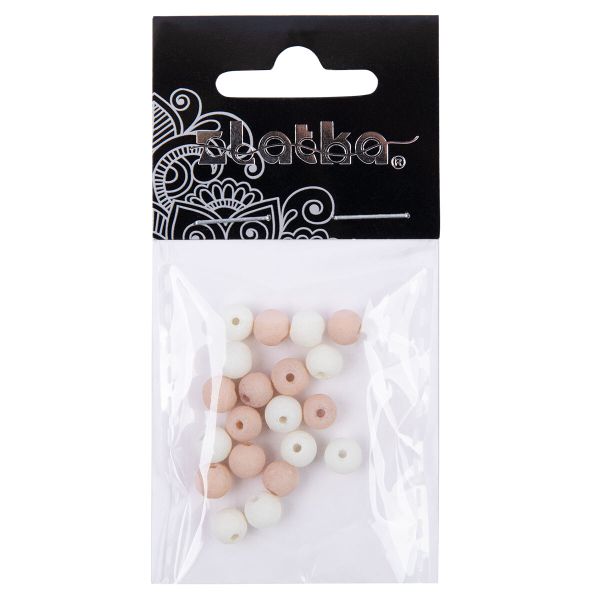 Бусины стекло ⌀6 мм, 100 шт (5х20 шт), №03 ассорти, Zlatka LVBD-01