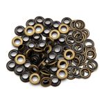 Люверсы металл ⌀_8.0 мм (внутр.), латунь, цв.латунь плоский, 50 шт, BIG