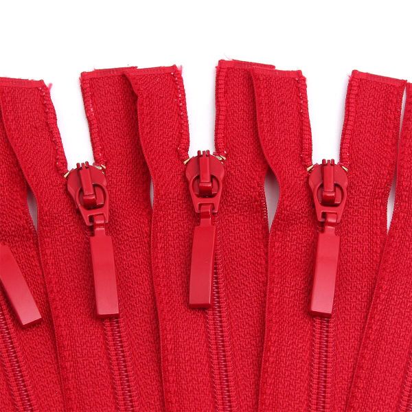 Молния спираль (витая) Arta Т5 (5 мм) 1 зам., разъем., 60 см, цв. 519 красный, уп.5 шт