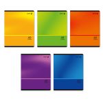 Тетрадь ученическая общая, A5 40 л. на скобе 65 г/м², белизна 100% 10 шт клетка, 01474 Краски времени, Светоч Т194