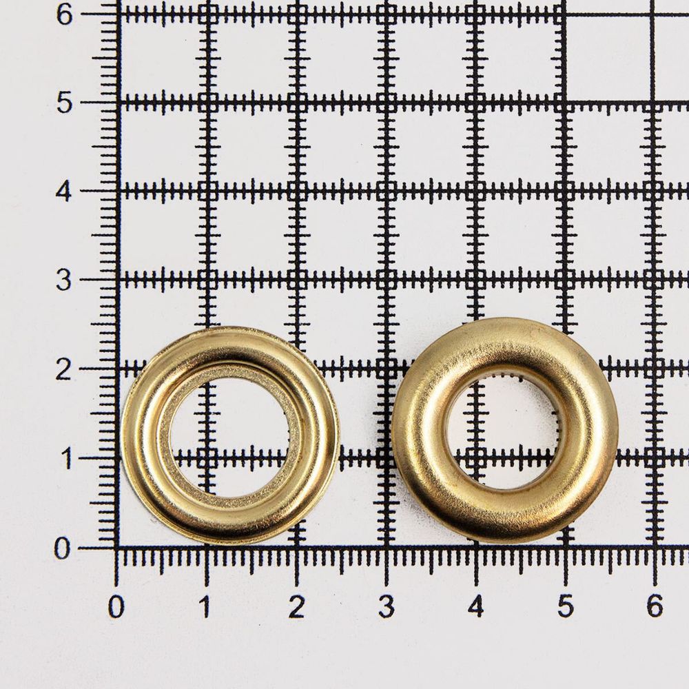 Люверсы металл ⌀12.0 мм (внутр.), h6.68 мм (внутр.), №26, металл, New Star, золото, уп≈100 шт