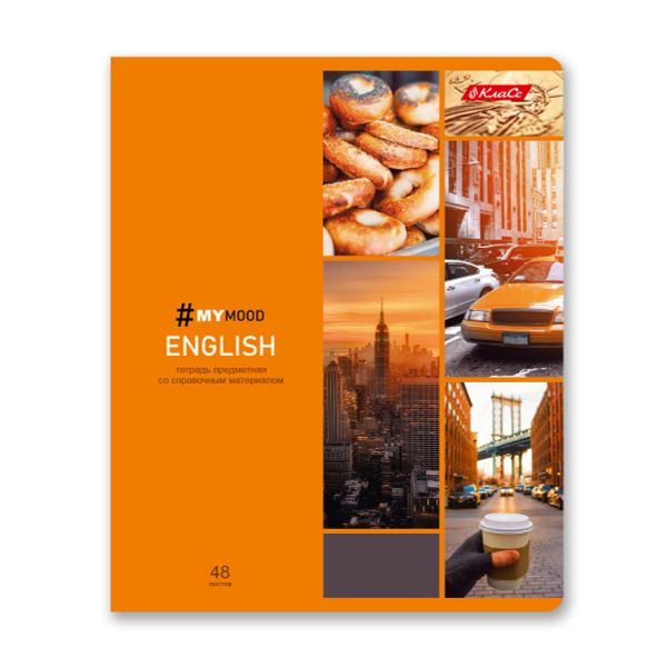 Тетрадь со справочным материалом Доска желаний, A5+ 48 л. на скобе 60 г/м², белизна 90%, 10 шт, клетка, 000511 Английский язык, Светоч 48ТПСКд5_0_2_1