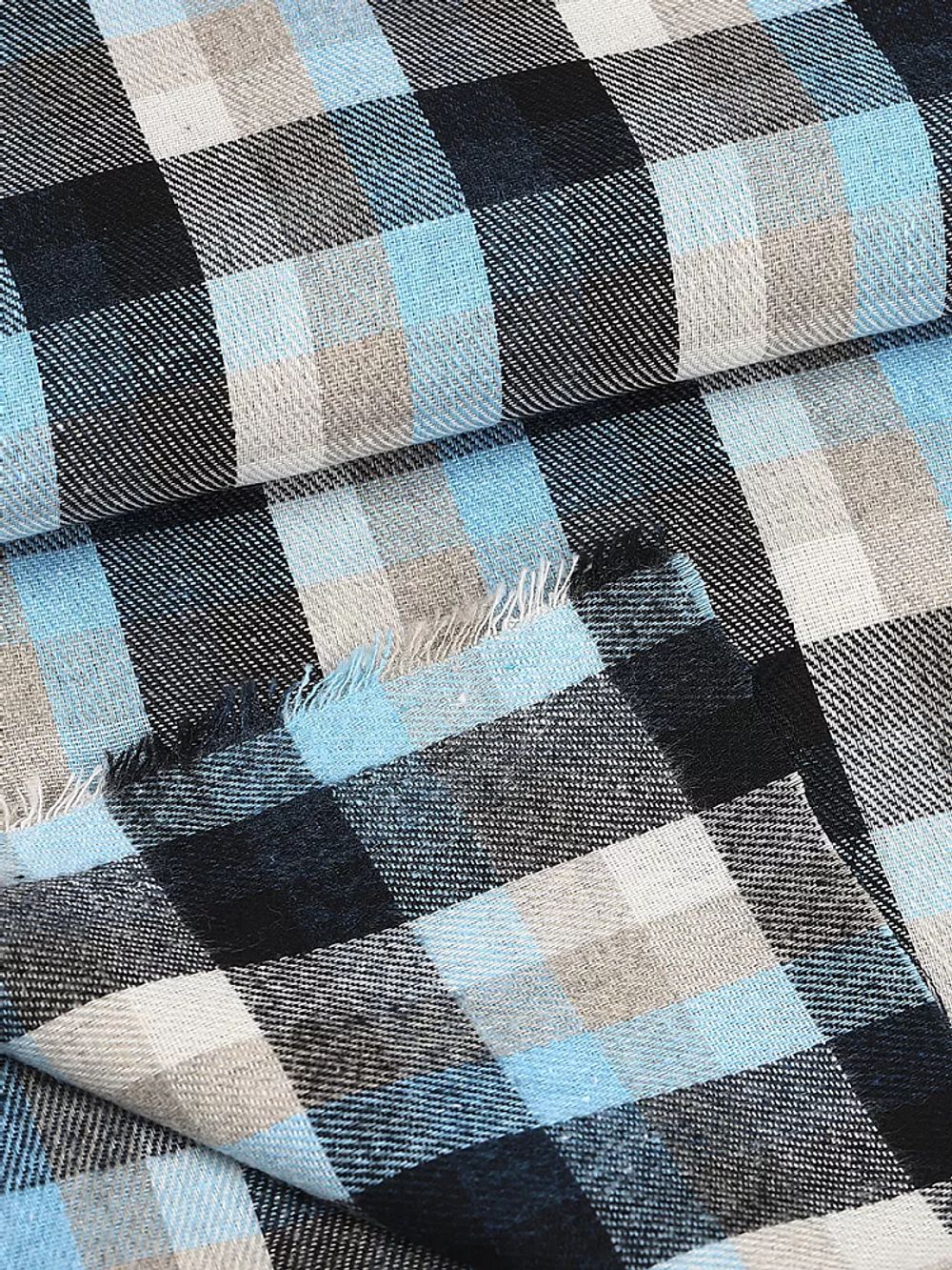 Фланель рубашечная 150 г/м², 150 см / 2 метра, TBY.Fl.T303.10.2, цв.10 голубой