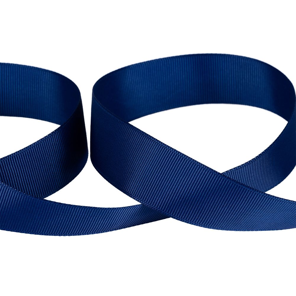 Лента репсовая (в рубчик) 25.0 мм / 45.5 метра, 101 т.васильковый, Gamma GR-25