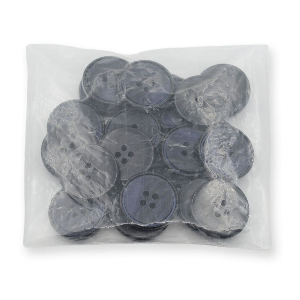 Пуговицы 4 прокола 36L (23мм), (Blue (синий)), 24 шт