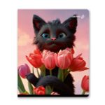 Тетрадь ученическая общая, выборочный лак, A5+ 96 л. на скобе 65 г/м², белизна 100 %, 5 шт, клетка, 01126 Микс-На закате, Светоч Т80