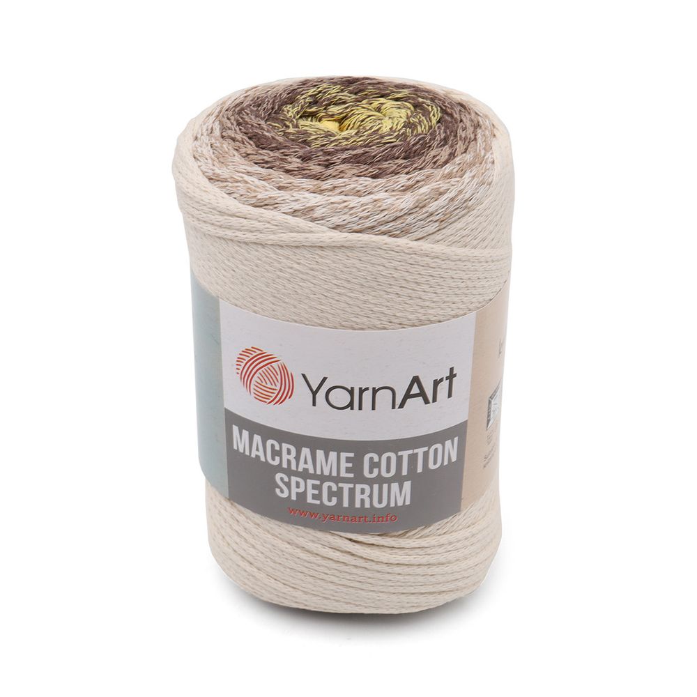 Пряжа YarnArt (ЯрнАрт) Macrame Cotton Spectrum / уп.4 мот. по 250 г, 225м, 1301