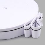 Резинка для мужских трусов и боксеров 35.0 мм / 25 метров, тканая мягкая, 24 г/м, белый/черный полоса