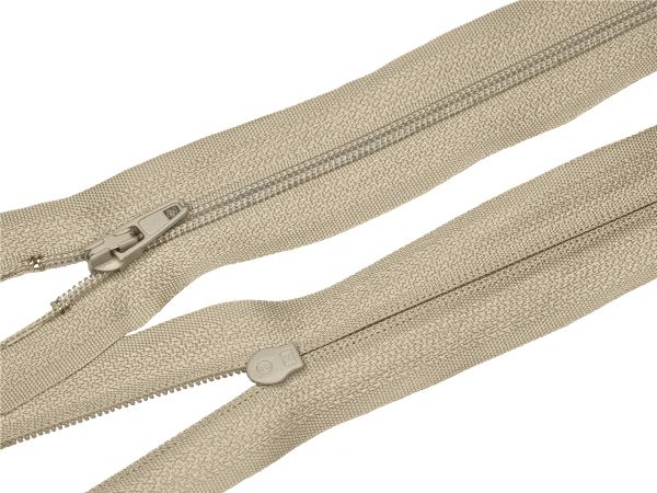 Молния спираль (витая) (цв.SBS) брючная Т3 (3 мм) 1 зам., н/раз., 18 см, автомат, S-235 бежевый, уп.5000 шт