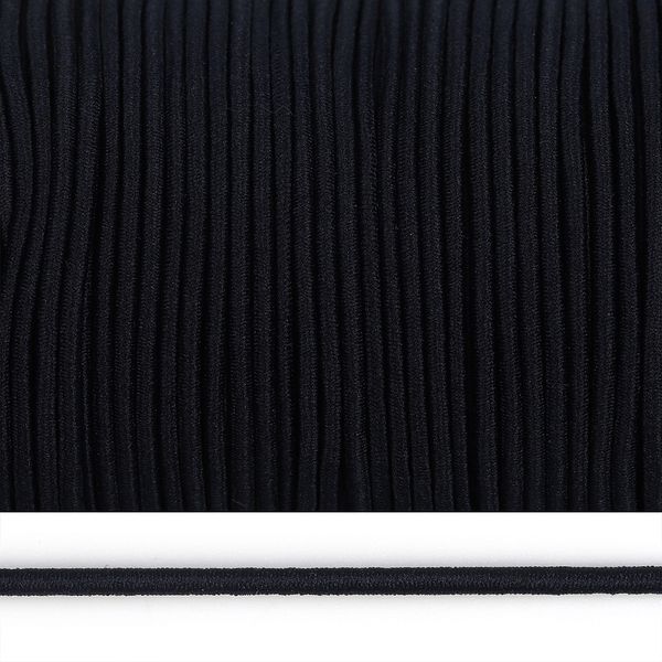 Резинка шляпная (шнур эластичный) ⌀2.0 мм / 100 метров, цв.F330 синий