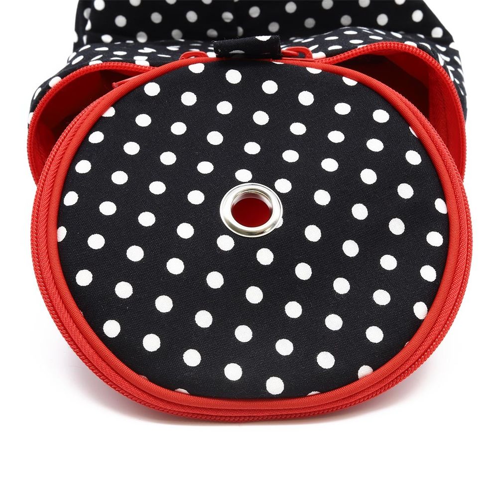 Футляр для пряжи, Prym Полька дот черно-белый, 14,5х21,5 см