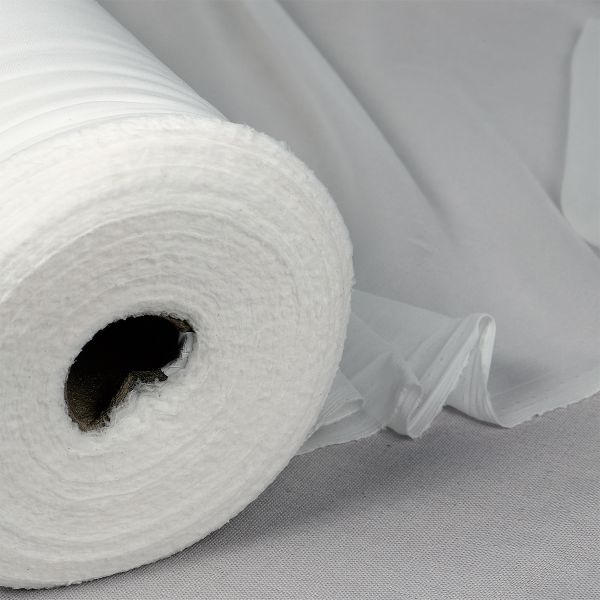 Дублерин эластичный 18 г/м², белый, шир.150см, 100м