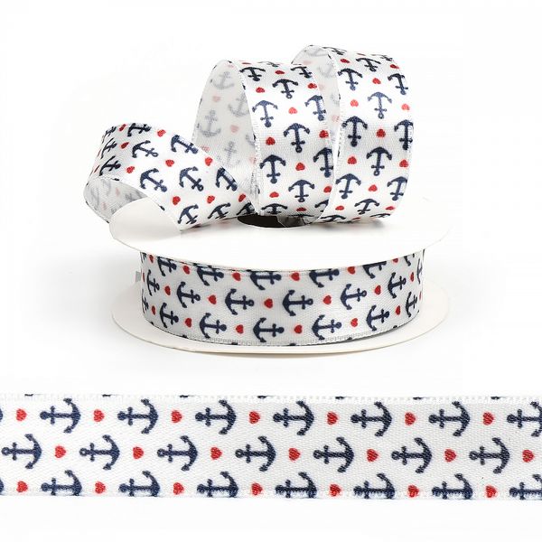 Лента (тесьма) жаккардовая 20.0 мм / 10±0.5 метров, VB.2007 белый