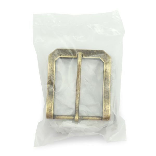 Пряжка ременная металл 40 мм. латунь, 4 шт, BIG