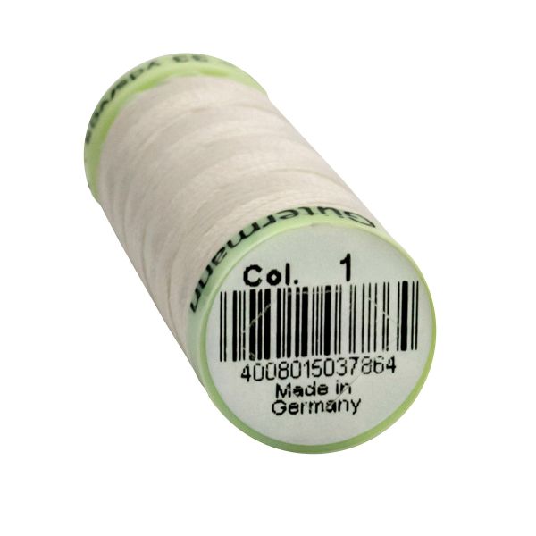 Нитки отделочные Gutermann Top Stitch, 30м, 001 молочный, 5 катушек