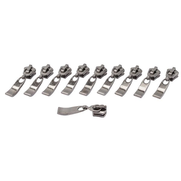 Слайдер (замок) для молнии трактор Arta Т6 (6 мм), черн. никель -F, уп.10 шт, S090325