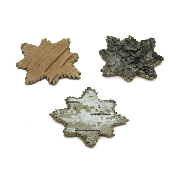 Декоративные элементы из коры дерева 