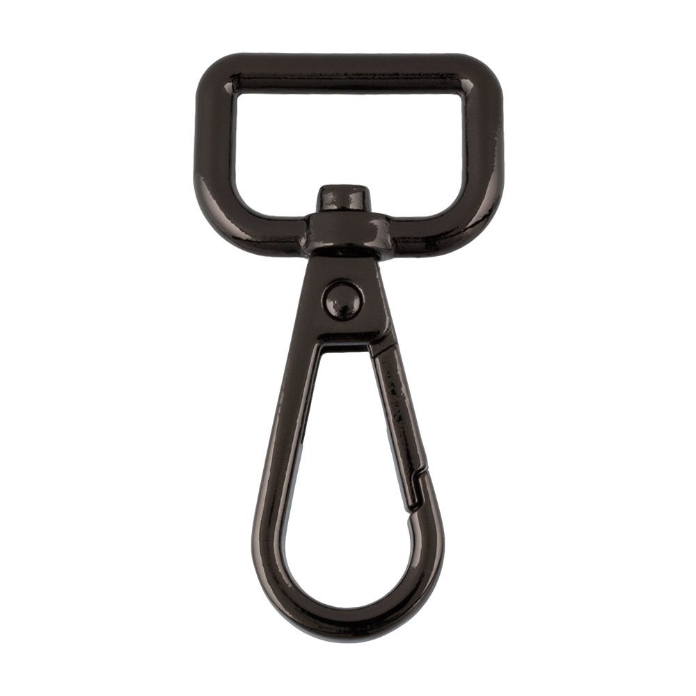 Карабин металл 20.0 мм (50х26 мм), 10 шт, 06 черн.никель, Gamma GH 112/20/10