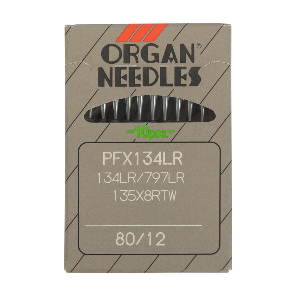 Иглы для промышленных швейных машин Organ 134 LR 10 шт, 080