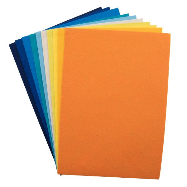 Фетр листовой мягкий клеевой, 1.0 мм, 20х30см, 10 шт, Astra&Craft, 2