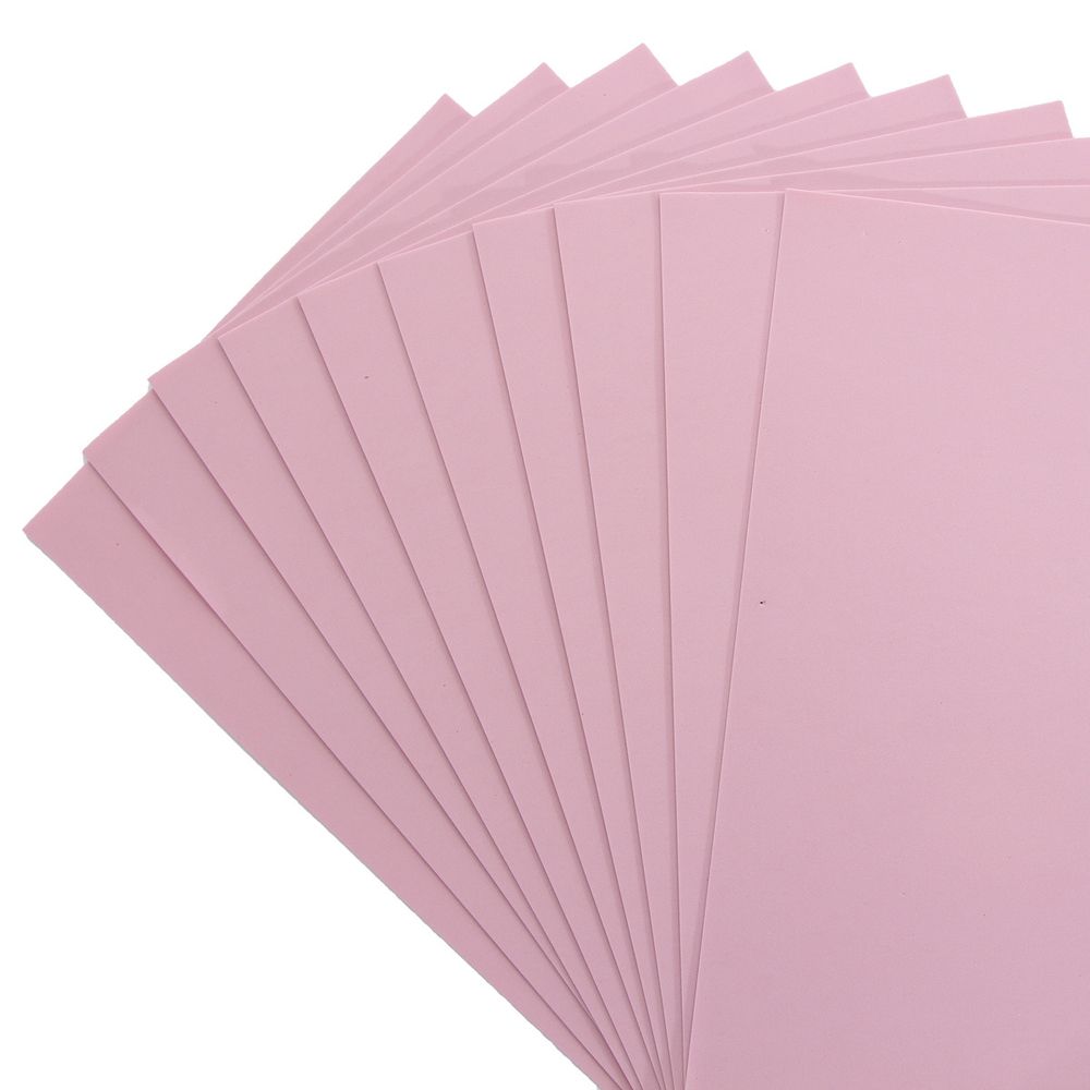 Фоамиран EVA-1010, 10 шт, 20х30 см, 1 мм., Astra&Craft (ZK-035/BK027 пыльная роза)