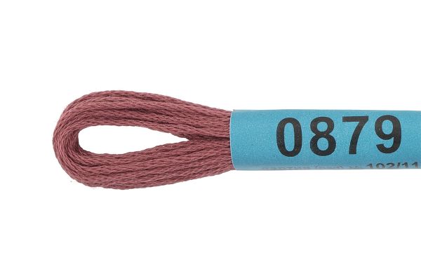 Мулине Gamma 100% хлопок, цв.0879 розово-коричневый, 24 мотка по 8 метров