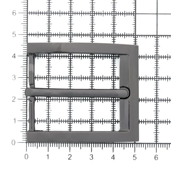 Пряжка ременная металл 35 мм (Nickel) MR99, 3 шт