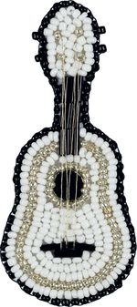 Набор для вышивания Klart 10-038, Брошь. Укулеле, 3.5х8.5 см