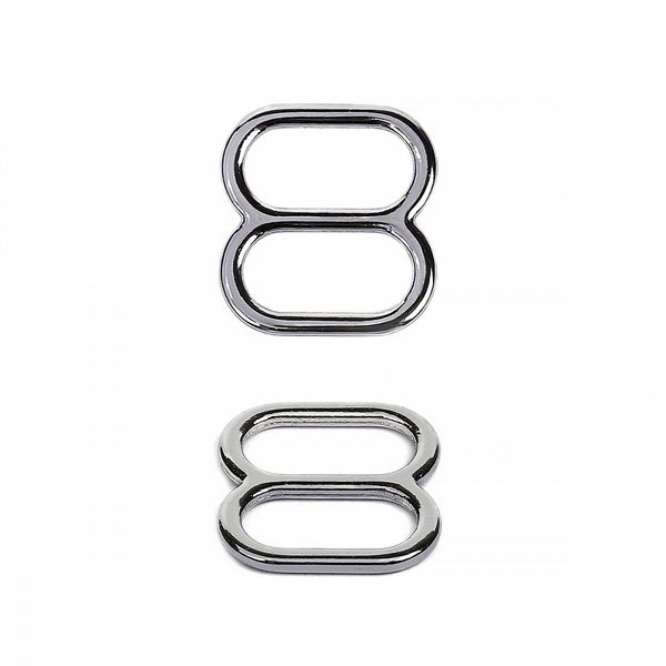 Рамки-регуляторы для купальника металл 10.0 мм, 810D.SW цв.никель, уп.100 шт