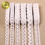Набор вязаного кружева Kruzhevo №4 цв.белый (6 дизайнов по 4,5м)