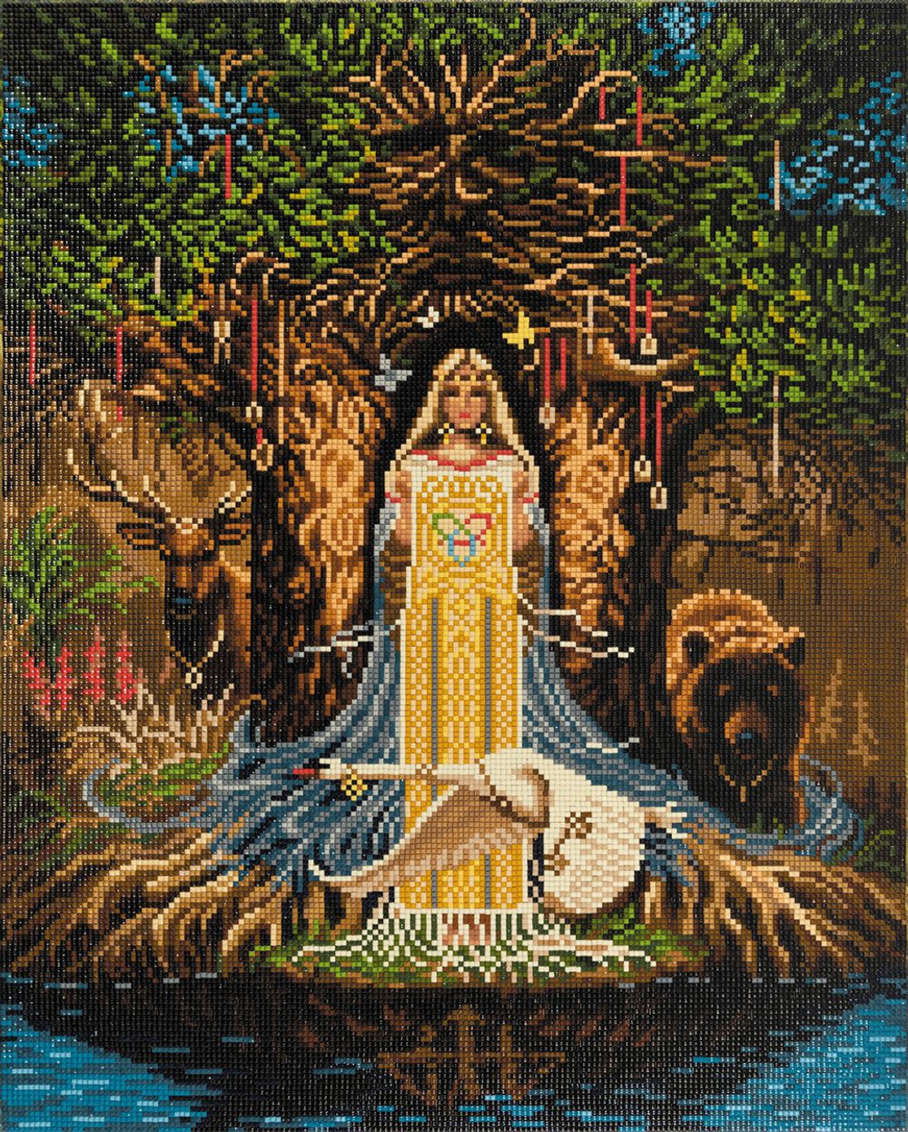 Алмазная (кристальная) мозаика Фрея, на подрамнике Веда, 40х50 см