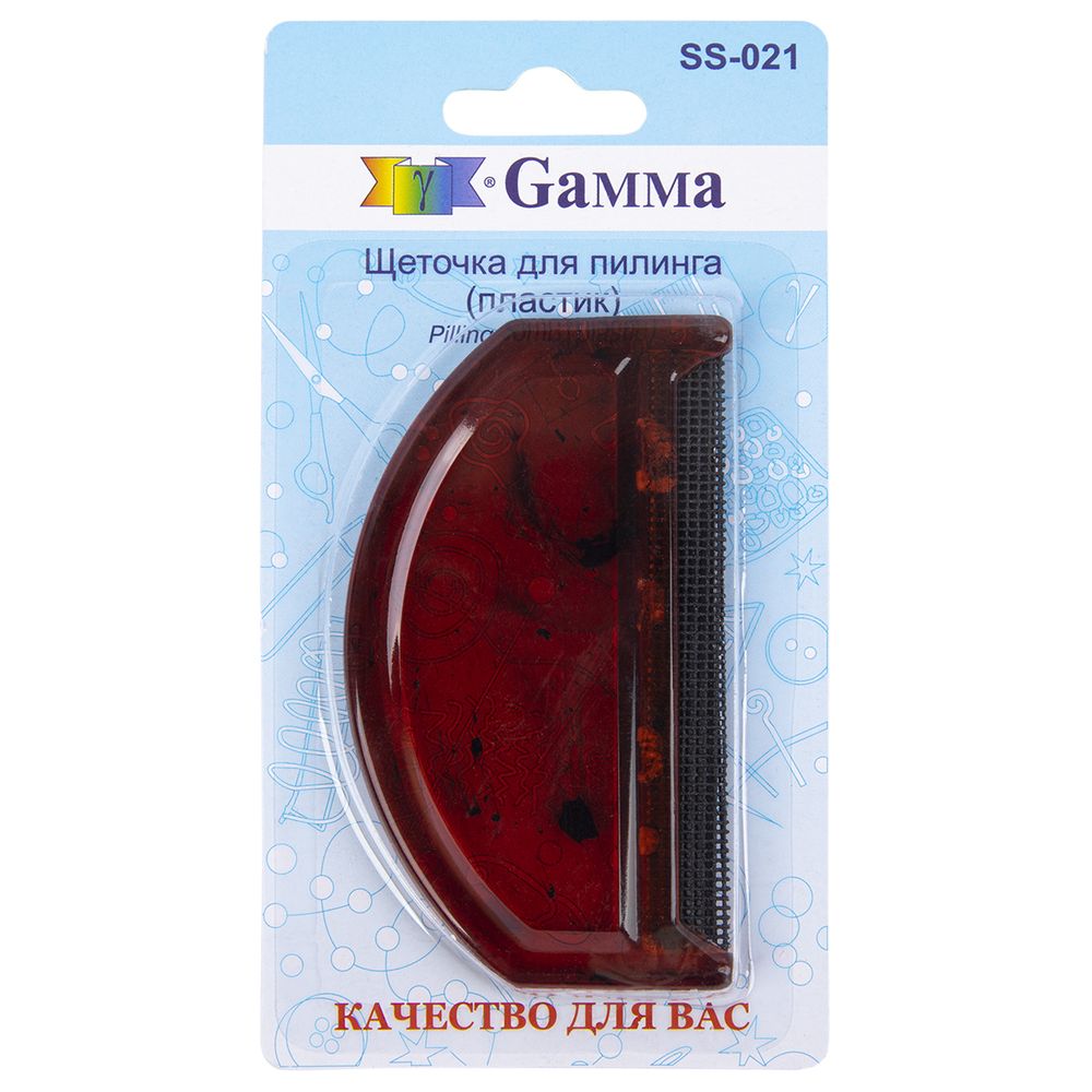 Щеточка для пилинга, пластик, Gamma SS-021