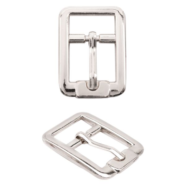 Пряжка ременная металл 15 мм, 10 шт, никель, ГХН13817