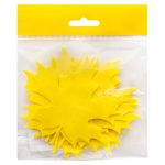 Заготовка из фоамирана "Лист клена", 10х10см, 10 шт, желтый