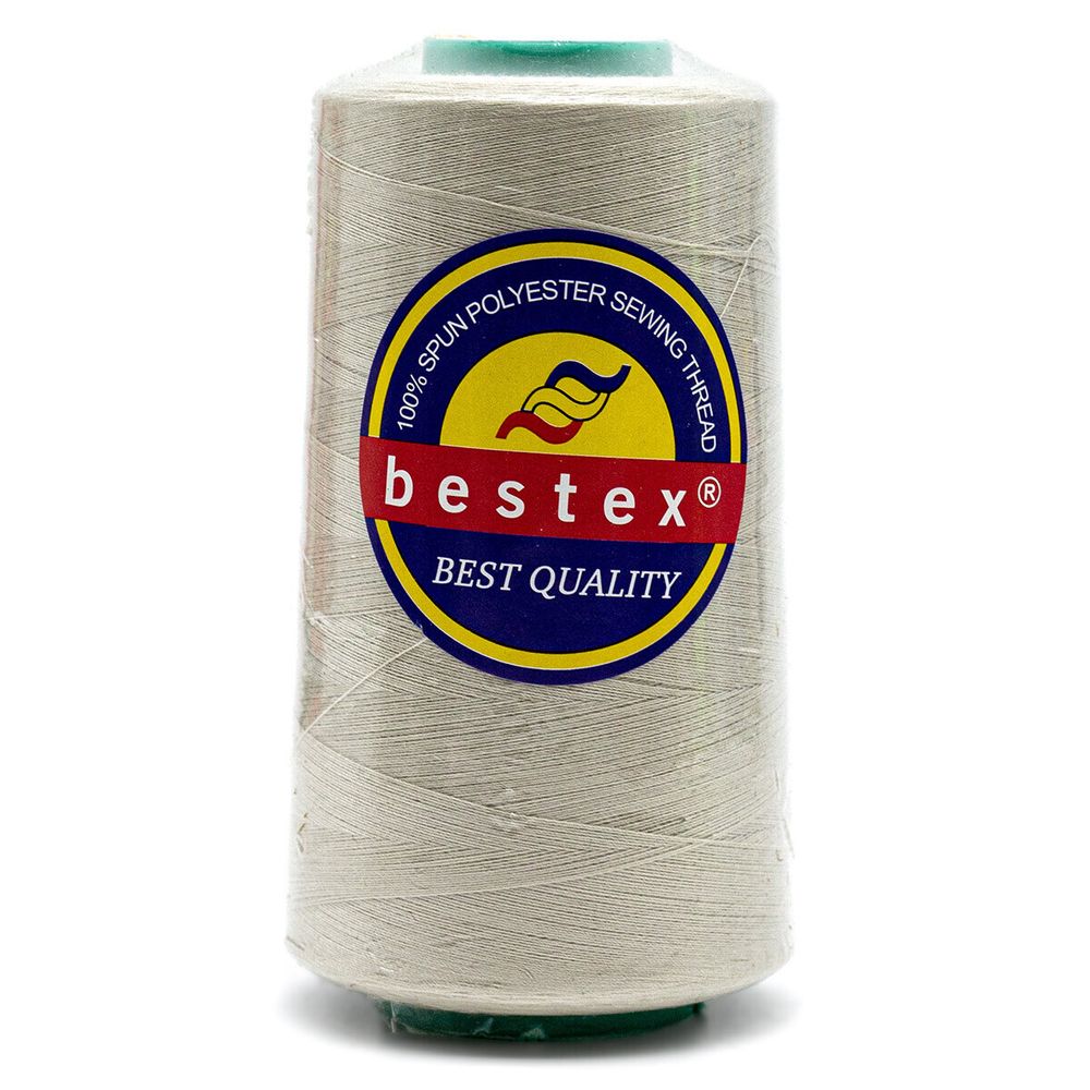 Нитки универсальные Bestex 50/2, 4570 м (5000 ярд) / 1 кат., 205 бело-серый