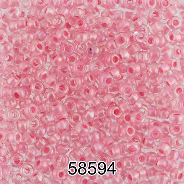 Бисер Preciosa 10/0 (2.3 мм), 500 г, 58594 (Ф565) розовый