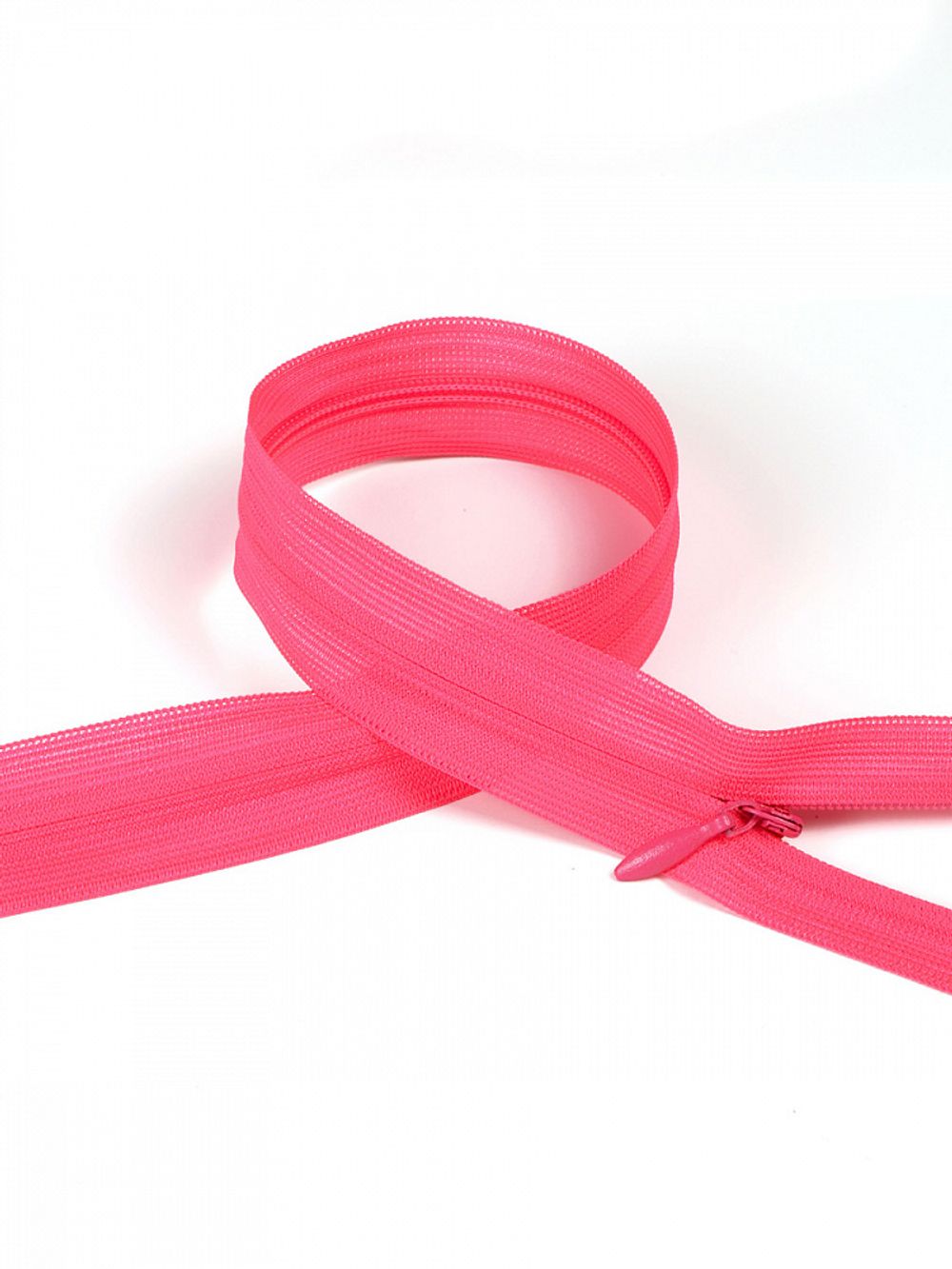 Молния потайная (скрытая) Т3 (3 мм) 1 зам., н/раз., 50 см, цв.F338 ярк.розовый, 50 шт, Mzip
