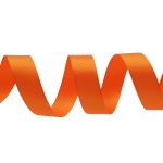 Лента декоративная ёлочка 25.0 мм / 20±1 метров, 46 оранжевый