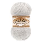 Пряжа Alize (Ализе) Angora Gold / уп.5 мот. по 100 г, 550м, 208 светло-серый меланж A