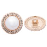 Пуговицы на ножке 28L=18 мм, металл, Gold (золотой), 10 шт, MP15