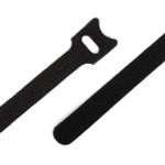 Лента контактная липучка (велкро) хомут 30 мм, 1,2 см, 100 шт, черный, кач."B" /TOS/