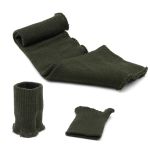 Подвяз (довяз) трикотажный с манжетами (комплект): подвяз 10.0х38 см, 2 манжета 7.0х9.5см, 2 сложения, тонкие, 369/1 т. оливковый