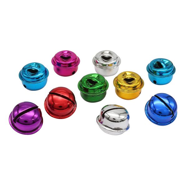 Бубенчики 20 мм, 10 шт, мультиколор