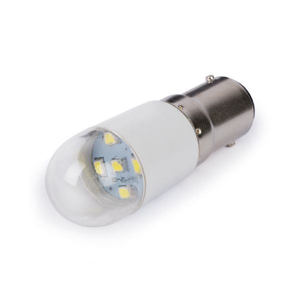 Лампочка для бытовых швейных машин (двухконтактная), светодиодная 60 мм, овальная, Micron FLM-BA-15D