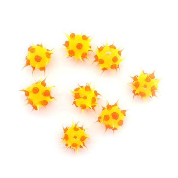 Бусины резиновые с шипами ⌀12 мм, 8 шт, Astra&Craft, 02